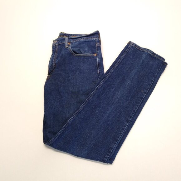 Levi's 514 Straight Fit Men's Jeans Tag: W33 L34 (Actual W32 L32) Blue Denim - Picture 3 of 9